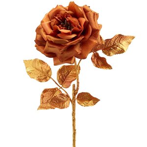 Искусственная роза Глория Деи 57 см, медная EDG фото 4
