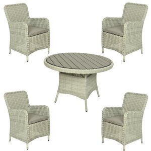Комплект плетёной мебели Cambridge Royal: 4 кресла + 1 столик Kaemingk фото 1