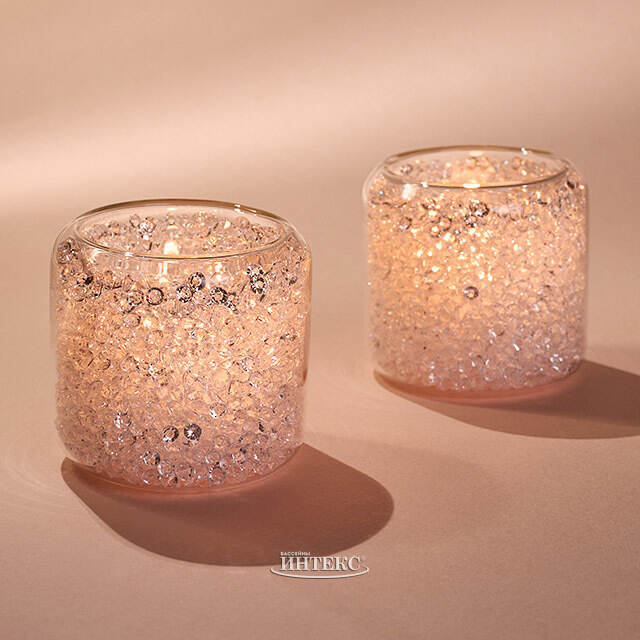 Подсвечник стакан Bebe Diamond 6 см, стекло EDG