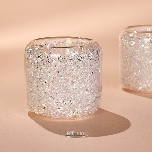 Подсвечник стакан Bebe Diamond 6 см, стекло EDG