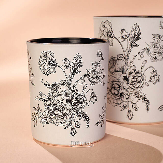 Набор стеклянных подсвечников De Fleurs: Peony 8-10 см, 2 шт Boltze