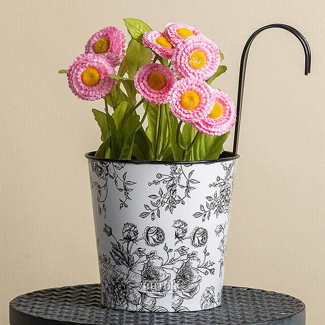 Подвесное кашпо-ведерко для балкона De Fleurs 24*19 см, металл Boltze