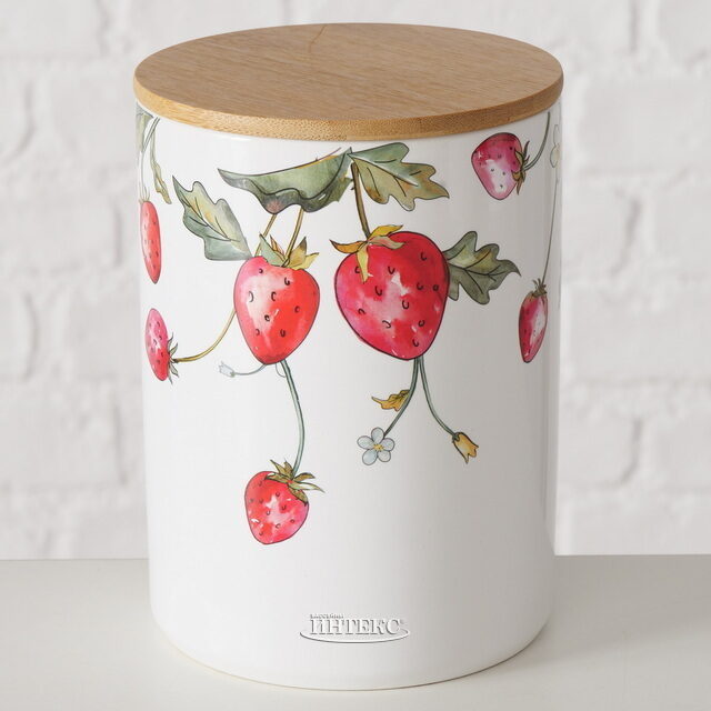 Банка для хранения Sweet Strawberries 17 см, 2 шт Boltze