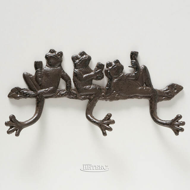 Настенная вешалка для одежды Resting Frogs 28*14 см Boltze