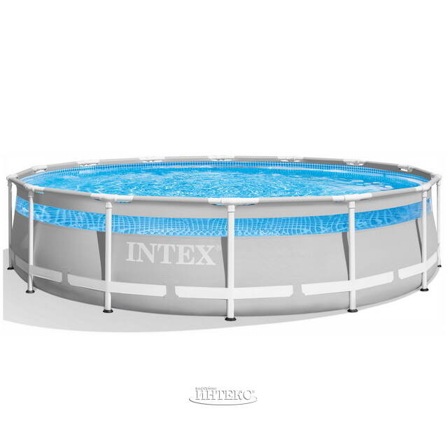 Каркасный бассейн 26722 Intex Prism Frame Clearview 427*107 см, картриджный фильтр, аксессуары INTEX