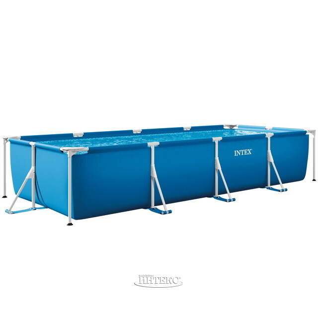 Прямоугольный каркасный бассейн 28273 Intex 450*220*84 см INTEX