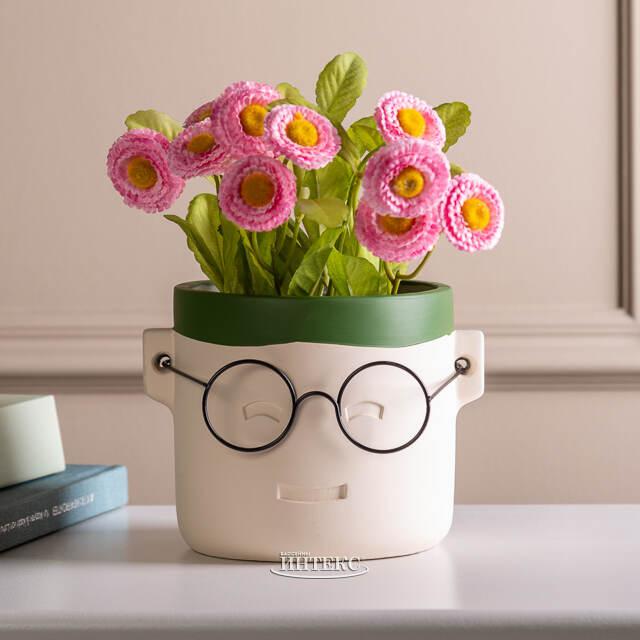 Декоративное кашпо Harry Potter: Happy 13*11 см зеленое Ideas4Seasons