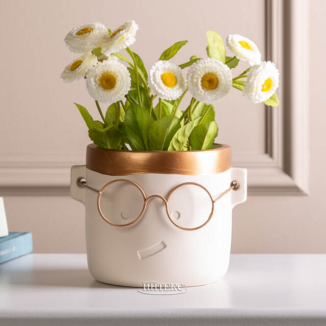 Декоративное кашпо Harry Potter: Smile 13*11 см золотое Ideas4Seasons