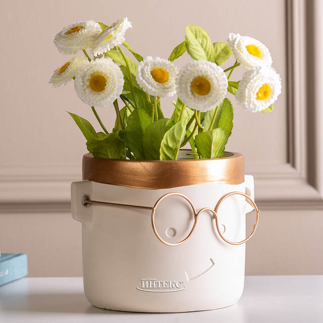 Декоративное кашпо Harry Potter: Smile 13*11 см золотое Ideas4Seasons