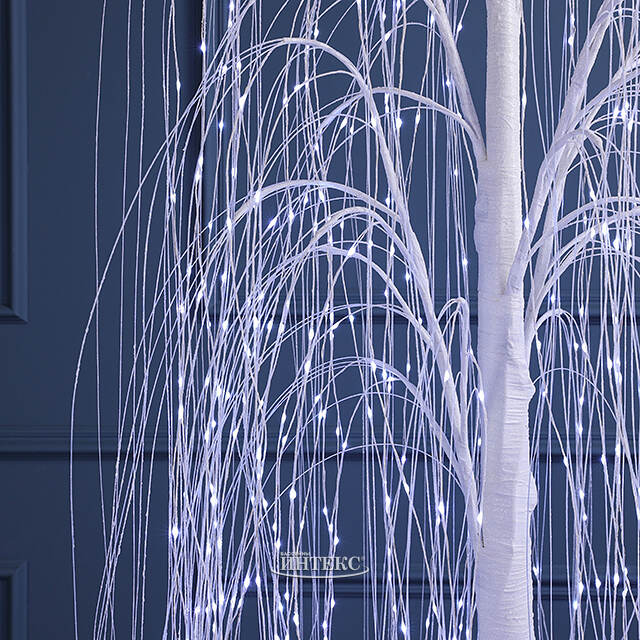 Светодиодное дерево Ива Basildon 180 см, 864 холодных белых микро LED ламп, IP44 Winter Deco