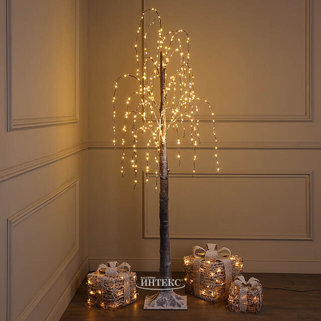 Светодиодное дерево Bellshill 180 см, 320 теплых белых LED ламп, IP44 Winter Deco