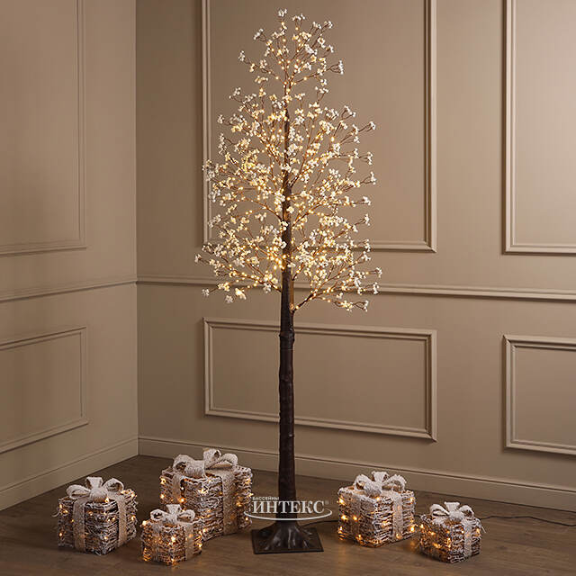 Светодиодное дерево Glenrothes 210 см, 500 теплых белых LED ламп, IP44 Winter Deco
