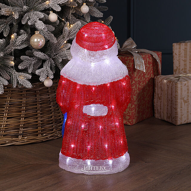 Светодиодная фигура Дед Мороз 52 см, 80 теплых LED ламп Winter Deco