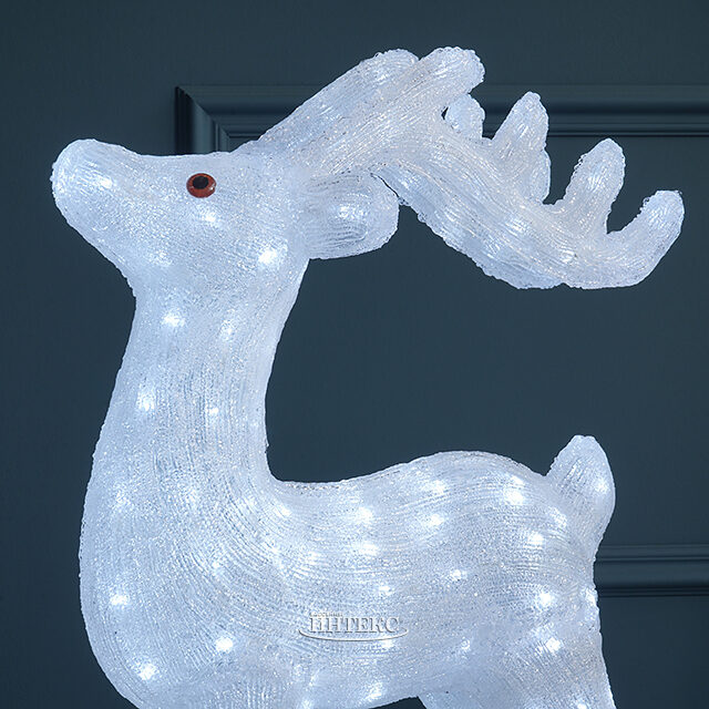 Светодиодная фигура Олень Эклер 74 см, 160 холодных белых LED ламп, IP44 Winter Deco