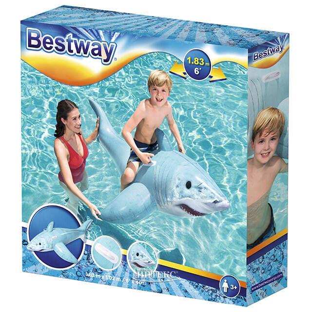 Надувная игрушка для плавания Акула 183*102 см Bestway