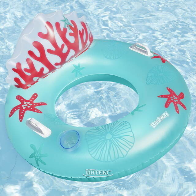 Надувное кресло-круг Coral Bliss 107 см Bestway