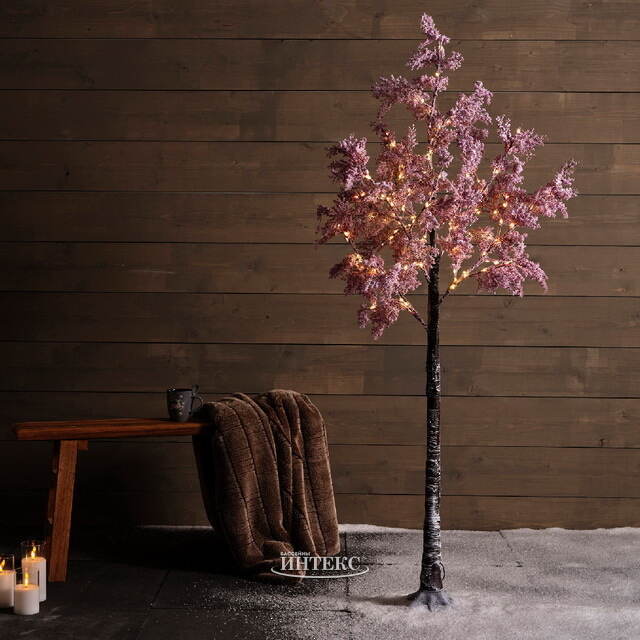Светодиодное дерево Pink Cercis 180 см, 180 теплых белых микро LED ламп, IP44 Kaemingk