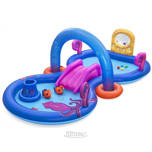 Игровой центр Sea Odyssey 330*188*117 см, с горкой и фонтаном Bestway
