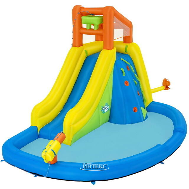 Водный игровой центр с горкой и стеной для скалолазания Mount Splashblast 435*286*267 см Bestway