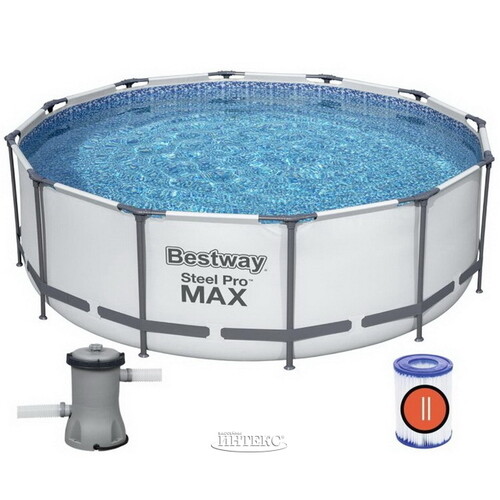 Каркасный бассейн Bestway Steel Pro Max 366*100 см, фильтр-насос Bestway