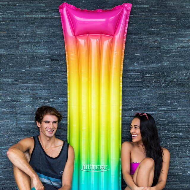 Надувной матрас для плавания Rainbow Style 170*53 см INTEX