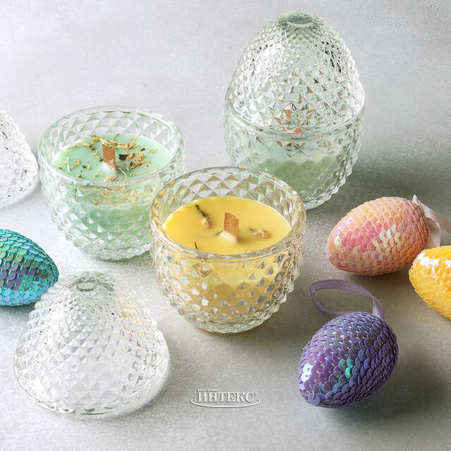 Ароматическая свеча Flora - Fig&Gardenia 12 см, 20 часов горения EDG