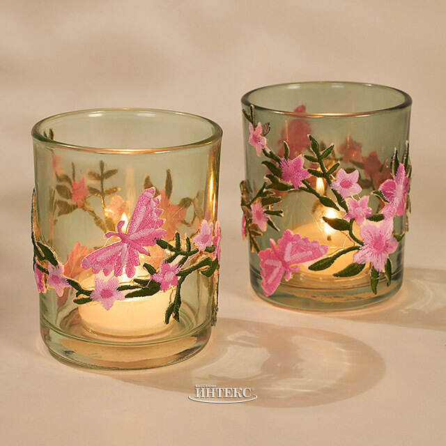 Набор стеклянных подсвечников Luminais Clear 8 см, 2 шт Kaemingk