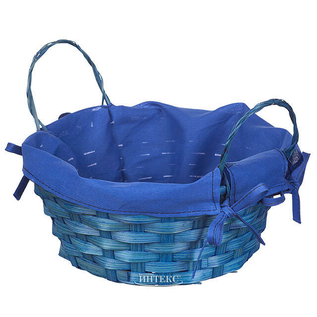 Декоративная корзина Simple 21*9 см синяя Koopman
