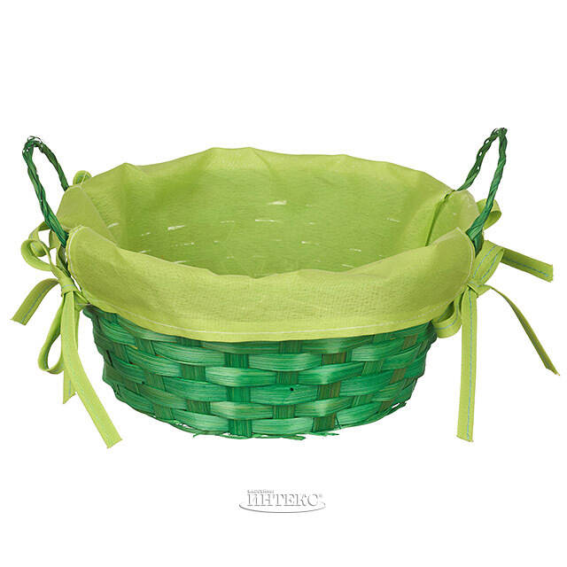 Декоративная корзина Simple 21*9 см зеленая Koopman