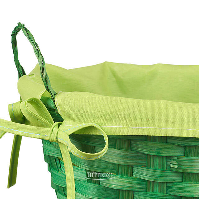 Декоративная корзина Simple 21*9 см зеленая Koopman