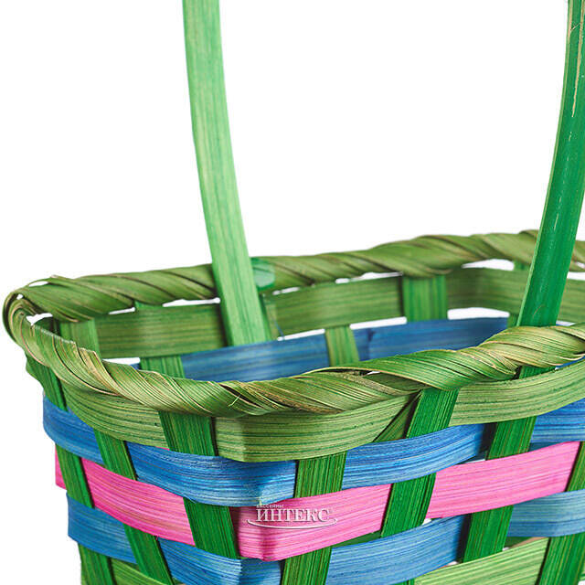 Декоративная корзина Blumbe 12*9 см зеленая Koopman