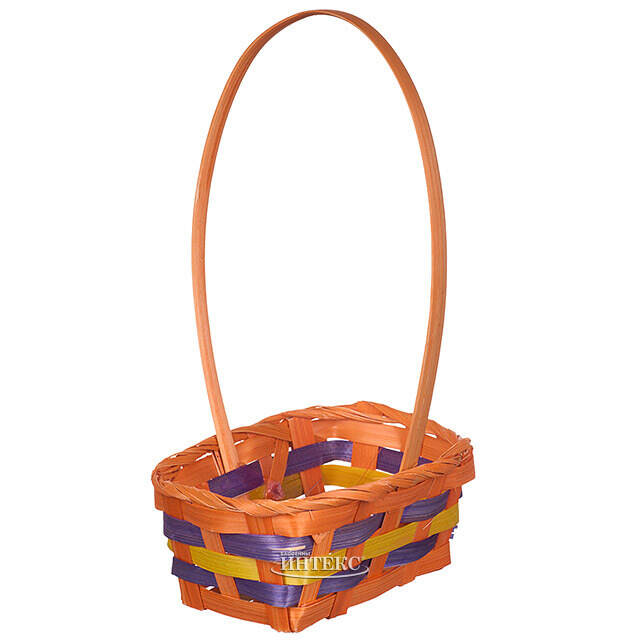 Декоративная корзина Blumbe 12*9 см оранжевая Koopman