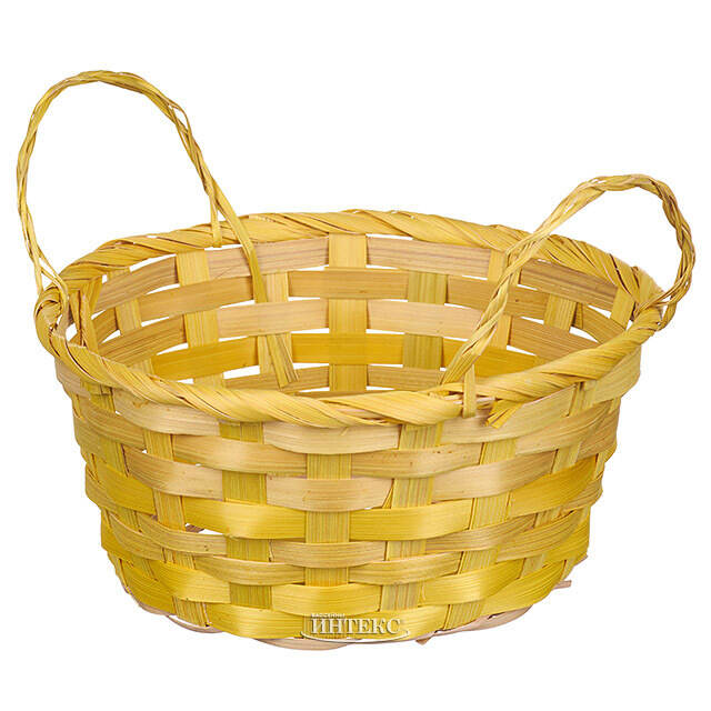 Декоративная корзина Bonni 17*9 см желтая Koopman