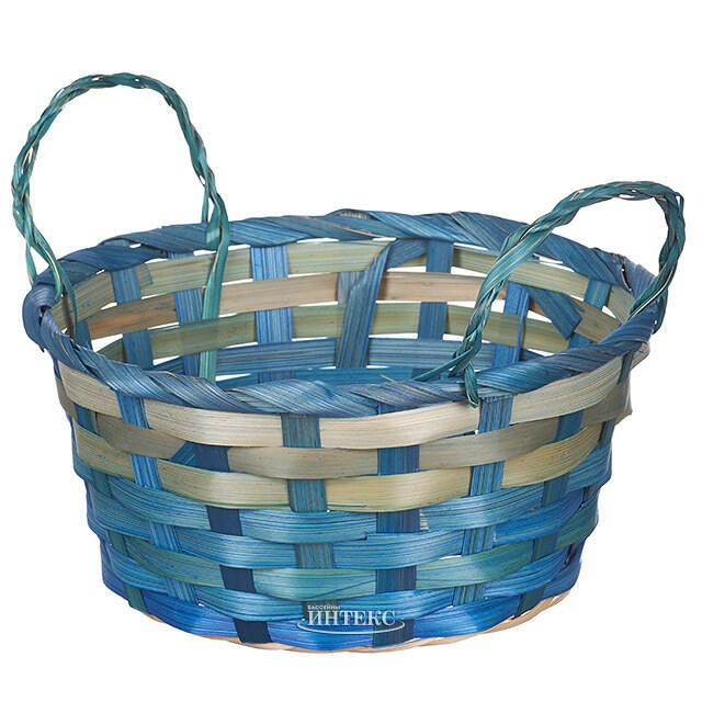 Декоративная корзина Bonni 17*9 см синяя Koopman