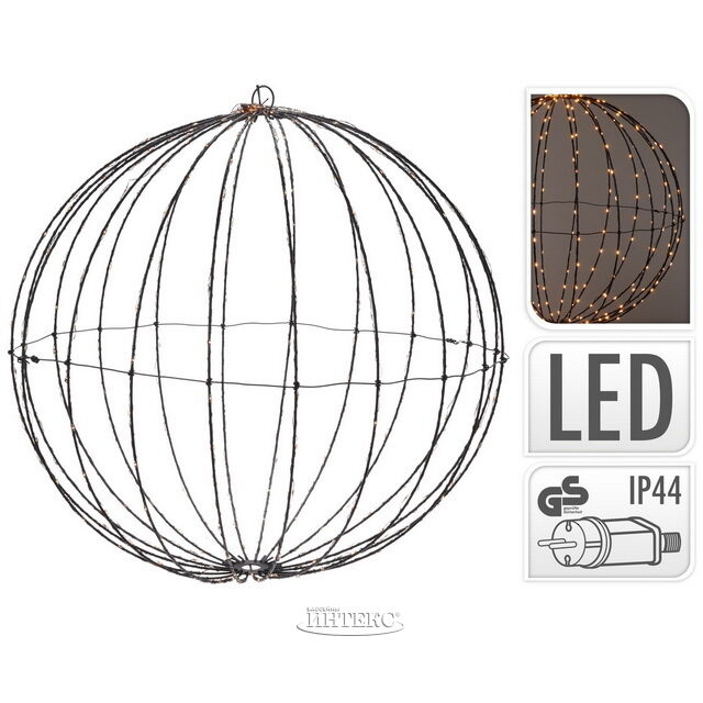 Светодиодный шар Bright Ball 40 см, 240 экстра теплых белых LED ламп, IP44 Koopman