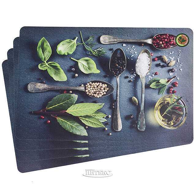 Набор плейсматов Kitchen Herbs 44*29 см, 4 шт Koopman