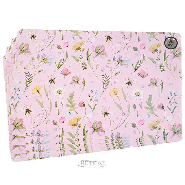 Набор плейсматов Gentle Garden 44*29 см розовые, 4 шт Koopman
