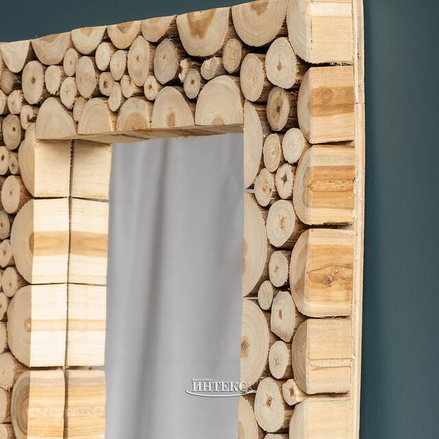 Настенное зеркало Bastoncini di Legno 50 см, квадратное Koopman