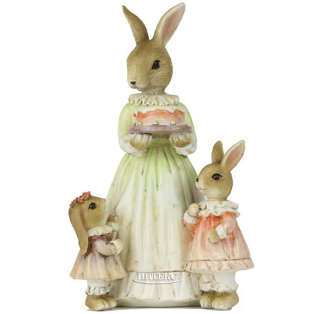 Декоративная фигурка Rabbit Family - Праздничный торт 21 см Goodwill