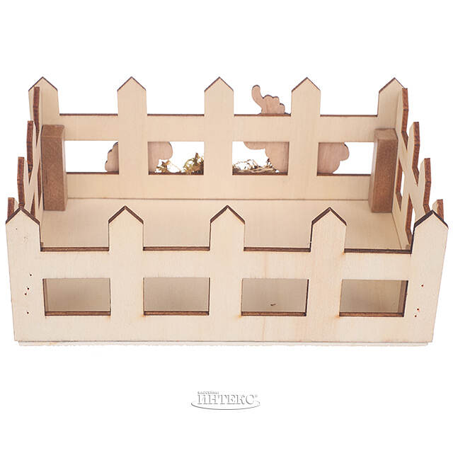 Декоративная корзина Пасхальные Овечки 16*11 см Due Esse Christmas