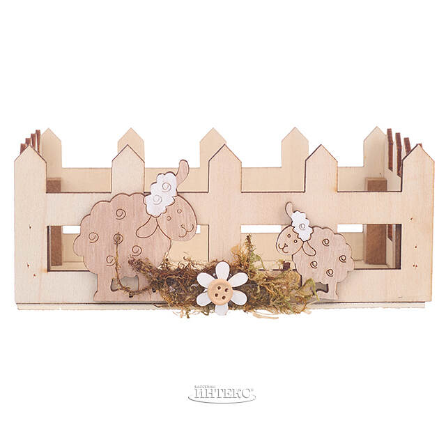 Декоративная корзина Пасхальные Овечки 16*11 см Due Esse Christmas