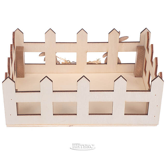 Декоративная корзина Пасхальные Кролики 16*11 см Due Esse Christmas