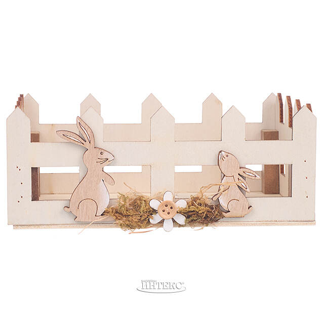 Декоративная корзина Пасхальные Кролики 16*11 см Due Esse Christmas