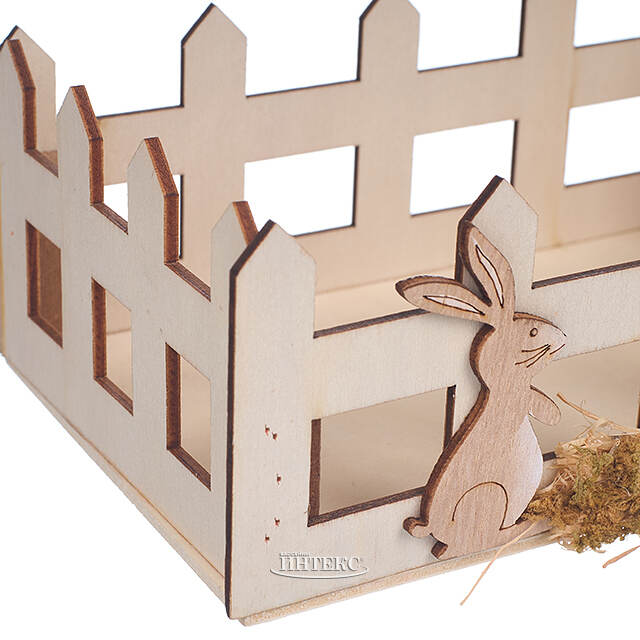 Декоративная корзина Пасхальные Кролики 16*11 см Due Esse Christmas