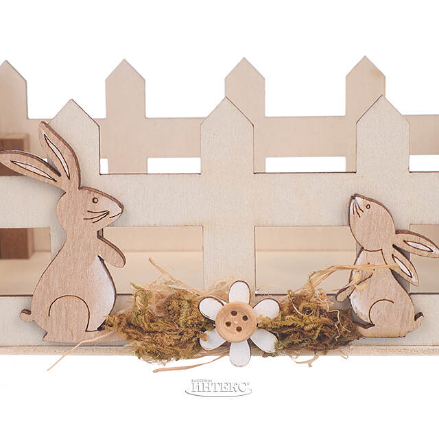 Декоративная корзина Пасхальные Кролики 16*11 см Due Esse Christmas