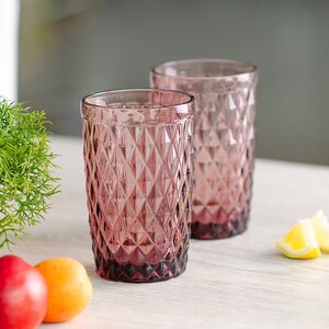 Стакан для воды Шатель 600 мл розовый, стекло (Boltze, Германия). Артикул: 1005612-2