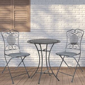 Комплект садовой мебели Ферарра: 1 стол + 2 стула, серый Edelman фото 5