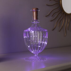 Гирлянда-пробка для бутылки Violet Lights 1 м, 10 фиолетовых LED ламп, на батарейках, IP20 (Serpantin, Россия). Артикул: 183-0188