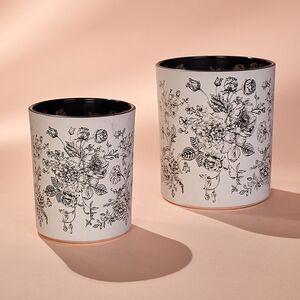 Набор стеклянных подсвечников De Fleurs: Rosette 8-10 см, 2 шт Boltze фото 3