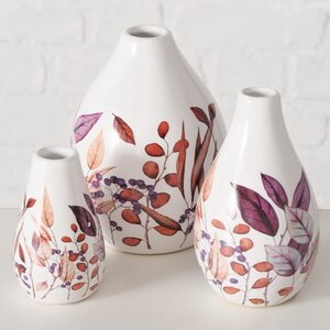 Набор керамических ваз Rosamel 8-12 см, 3 шт (Boltze, Германия). Артикул: 2045309